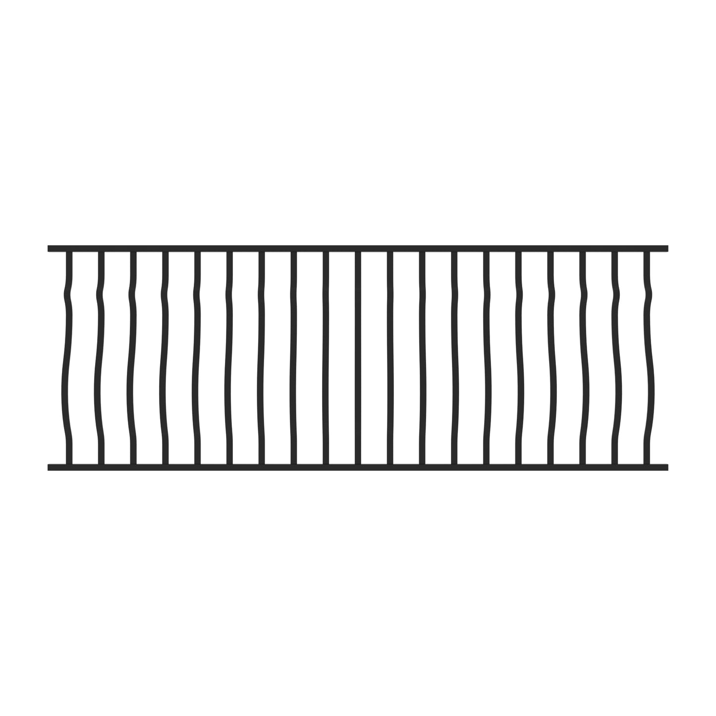 FE26 - VIENNA PANEL Gloss Black 34"X8'