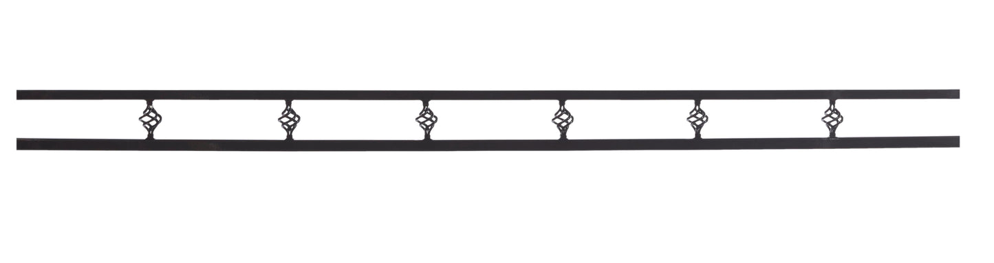 FE26 - ACCENT TOP PANEL BASKET DESIGN Gloss Black 8' GBLK