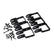 V3 Industrial 3" Extended 3 Direction Bracket for Corner Posts (6 Pieces) - 839133218